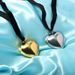 New Creative Adjustable Necklace Fashion Bowknot Crystal Heart Simple Women's Pendant_ipsvogv.com