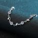S Pure Silver Mosang Stone Bracelet Women's To Heart Noble Handicraft Plated With Pt950 Gold Straight_ipsvogv.com
