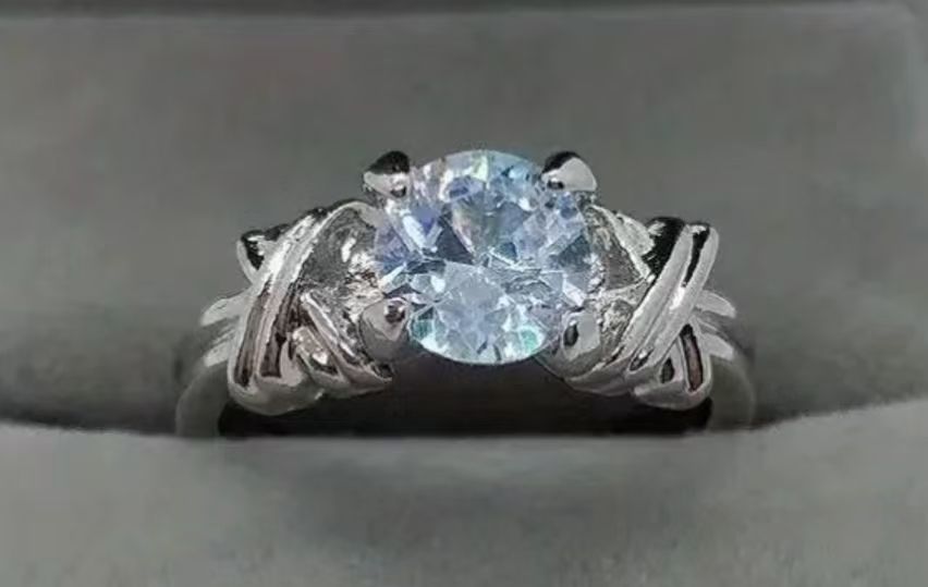 New Fashion 14k Color Interwoven Pattern Zircon Diamond Ring Women's Jewelry_ipsvogv.com