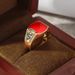 Hip Hop Style Business Black Enamel Micro Inlaid Zircon Simulation Diamond Ring, Trendy Men's Jewelry_ipsvogv.com