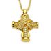 Men's domineering diamond inlaid three-dimensional cross style necklace hip-hop jewelry pendant_ipsvogv.com