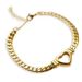 Light Luxury Personality Love Women's Fashion Titanium Steel Colorless Collar Chain 2023 New Gold Plated Cuban Necklace_ipsvogv.com