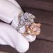Sanjie's New Gold Plated Simulated Ring, Rose Socialite Wedding Ring_ipsvogv.com