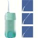 Professional Cordless Rechargeable Water Floss - Home Mouth Cleaner With Retractable Electric Floss For Deep Cleaning - 4 Nozzles, 3 Speeds (green)_ipsvogv.com