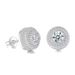 Earrings for men's hip-hop, round, full diamond, zircon earrings, trendy, niche, luxurious, and high-end earrings_ipsvogv.com