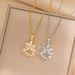 Flower Pendant Women's High-end Light Luxury Niche Design Necklace Sweet High-end Design Necklace Clavicle Chain Niche_ipsvogv.com