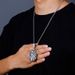 Men And Women's Jewelry Trendy Hip Hop Gorilla Pendant Necklace With Dual-Tone CZ Stones For Casual And Party Wear Necklace Gold Jewelry_ipsvogv.com