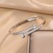 Fashionable And Trendy Personalized Nail Bracelet With Micro Inlaid Zircon, Niche Design, Exquisite Titanium Steel_ipsvogv.com