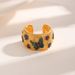 Fashionable Luxury French Electroplating And Drawing Process Colorful Zircon Flower Butterfly Style Exquisite Ring_ipsvogv.com