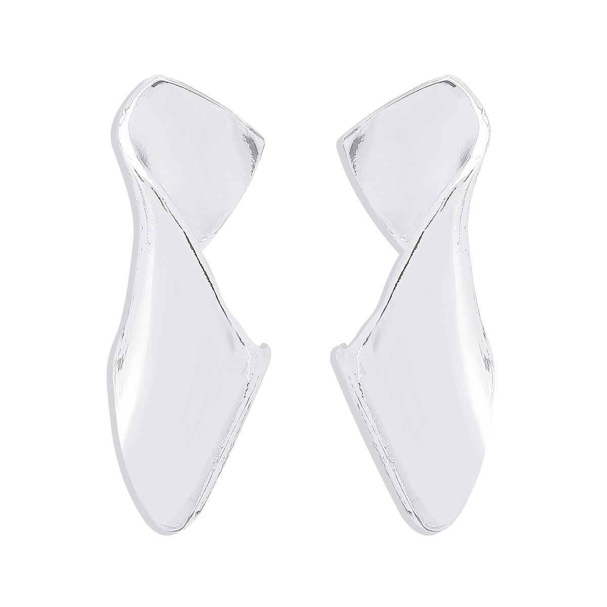 E12307 Exaggerated Irregular Twisted with Cool and Individualized Geometric Hip Hop Earrings_ipsvogv.com
