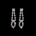 ELEGANCE 616 - Silver Diamond Claw Chain Jewelry Set (High-End Wedding Accessories, Women's Luxury Necklace & Earrings)_ipsvogv.com