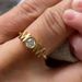 Sanjie's New Letter Mom MOM Simple Fashion Personalized Ring Mother's Day Gift Jewelry_ipsvogv.com