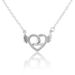 Hot Selling Fashion Love Wings Necklace For Women,Simple Heart Shaped Pendant Clavicle Necklace_ipsvogv.com