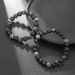 Hot Sale Handmade Natural Volcanic Stone Snowflake Stone Bead Bracelet Men Retro 10/8mm Elastic Bead Couple Bracelet_ipsvogv.com
