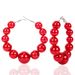 Women’s Jewelry Set Fashion Exaggerated Earrings Fashion Big Circle Pearl Earrings Female Hoop Earrings_ipsvogv.com