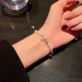 Bangle Gold Color Rhinestone Bow Adjustable Pearl Bracelet For Women Bridal Wedding Fine 2022 New Designer Jewelry Party_ipsvogv.com