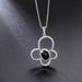 New Butterfly Necklace Natural Black Garnet Gift S925 Sterling Silver Inlaid Pink Topaz Pendant Sweet_ipsvogv.com