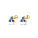 Women's Jewelry S925 Sterling Silver Triangle Colored Zircon Earrings Personality Geometric Lucky Clover Stacking Mini Earrings_ipsvogv.com