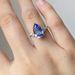 New Blue Artificial Zircon Ring, Women's Engagement Ring_ipsvogv.com