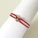Fashion 316L Stainless Steel Trinity Ring String Bracelet Three Rings Hand Strap Couple Bracelets For Women And Men_ipsvogv.com