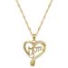 】 Alien 【 Love Letter Light Luxury Charm Gorgeous Full Diamond Necklace Women's Versatile Clavicle Titanium Steel Chain 【 】_ipsvogv.com