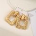 Fashion Geometric Simple Exaggerated Ear Jewelry Irregular Metal Drop Earrings Trendy Korean Style Circle Studs_ipsvogv.com