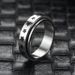 Trendy And Personalized Titanium With Rotatable Stainless Steel Ring Accessories_ipsvogv.com