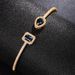 Cao Shi's open bracelet trend ins brass zircon bracelet temperament Korean version simple banquet bracelet gift_ipsvogv.com