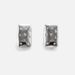 Real Gold Electroplated Titanium Steel Polished Square Zircon Fashionable Dancer Gold And Silver Earrings_ipsvogv.com