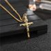 Hot new stainless steel cross lovers collar simple personality titanium steel cross necklace_ipsvogv.com