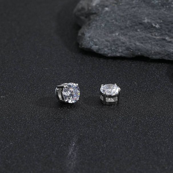 Magnetic Earrings For Men Without Pierced Ears, Ear Clips Zircon Earrings Without Holes, Handsome Magnetic American Style, Titanium Steel Earrings_ipsvogv.com