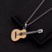 Men's Jewelry Titanium Steel Instrument Guitar Necklace Fashionable Personality Trendy Jewelry Music Series Pendant_ipsvogv.com