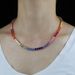 Men And Women's Jewelry Hip Hop New 5mm Color Zircon Tennis Chain Hip Hop Necklace Tennis Chain_ipsvogv.com