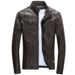 Men's Clothing New leather jacket for men, slim style jacket for young men,spring new style for men, handsome motorcycle men's leather jacket_ipsvogv.com