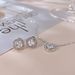 Women's Jewelry Light Luxury Fashion Inlaid Square Zircon Stainless Steel Irregular Ladies Earrings Necklace Set_ipsvogv.com