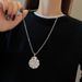 INS Cool Roman Digital Sweater Chain Time Running Long Necklace Men's Hip Hop Versatile Rotable Pendant_ipsvogv.com
