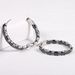 Live Broadcast One Piece Personalized Earrings Zircon Glass Sterling Silver Round Earrings_ipsvogv.com