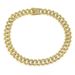 Hiphop Men's Cuban Gold Necklace 20mm Three Dimensional Diamond Thick Chain_ipsvogv.com