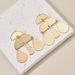 Exaggerated Heavy Craft Niche Water Drop Shape Stud Gold Color Earrings Women Fashion Accessories_ipsvogv.com