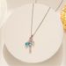 Colorful Butterfly~Light Luxury Crystal Transparent Colored Zircon Butterfly Titanium Steel Necklace Pendant_ipsvogv.com