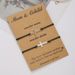 Stainless Steel Bracelet For Women To Send Friends As Gifts, Hollow Cross Pendant, Hand Woven Card Mounted Couple Bracelet Set_ipsvogv.com