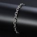 Men's Jewelry Stainless Steel Chain Female Necklace Jewelry Plain Chain Retro Silver Titanium Steel Cross Chain Male Bracelet_ipsvogv.com