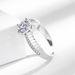 New Live Selling Hearts And Eight Arrows Zircon Women's Fashion Index Finger Trendy Copper Ring Accessories_ipsvogv.com