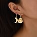 European And American Cross Border Western Cowboy Boots Cowboy Hat Two Piece Earrings Gold Plated Niche Personality Fashion Earrings_ipsvogv.com