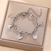 Double Layer Titanium Steel Bracelet For Women With Niche Design, Multi-layer Frosted Butterfly Fashion And Personalized_ipsvogv.com
