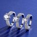 Sterling Silver Ring D Color Moissanite Ring Six Claw Ring Starlight Queen Real Diamond Ring_ipsvogv.com