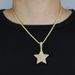 Men's Jewelry Hip Hop New Five Pointed Star Pendant Copper Inlaid Zircon Full Diamond Pendant Necklace Fashion Trend_ipsvogv.com