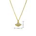 Gold Plated Copper Planet Necklace - Micro Inlaid Rhinestone DIY Pendant, Unique Personality Jewelry For Women & Men_ipsvogv.com