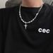 Cross Necklace Men's Versatile Premium Hip Hop Niche Cuban Chain Sweater Chain Accessories_ipsvogv.com