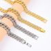 Aalloy trendy hip hop style celebrity style Cuban chain personality men's necklace trendy brand 13mm necklace_ipsvogv.com